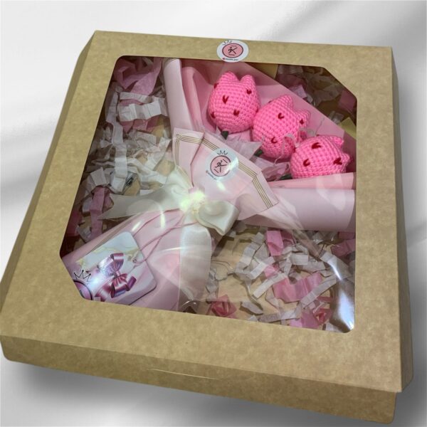 Kit Caja Luz con Tulipanes Crochet